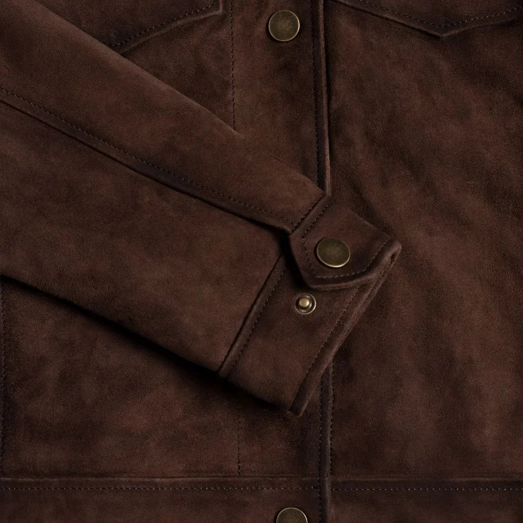 Suede Western Jacket | Brown