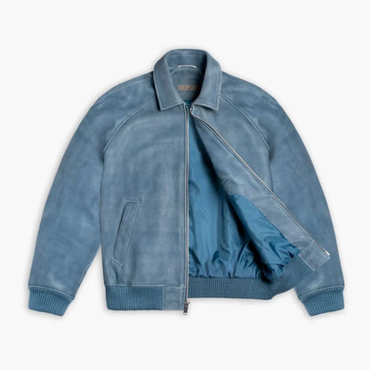 Major League Jacket | Blue Textured