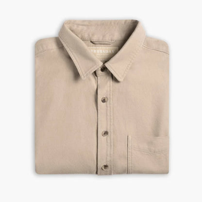 Solid Shirt | Taupe