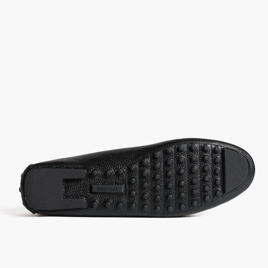 Driving Loafer | Black & Gold