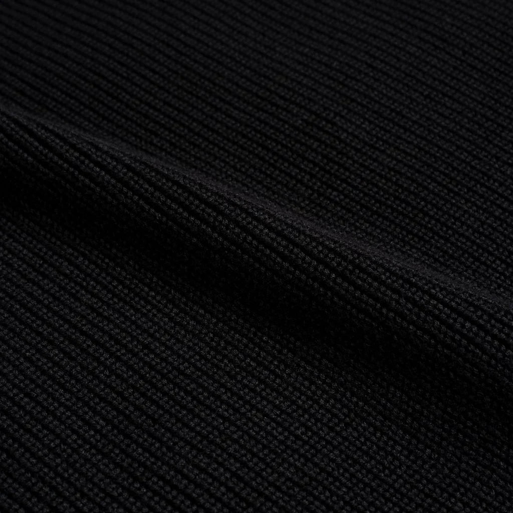 Ribbed Crewneck Sweater | Black
