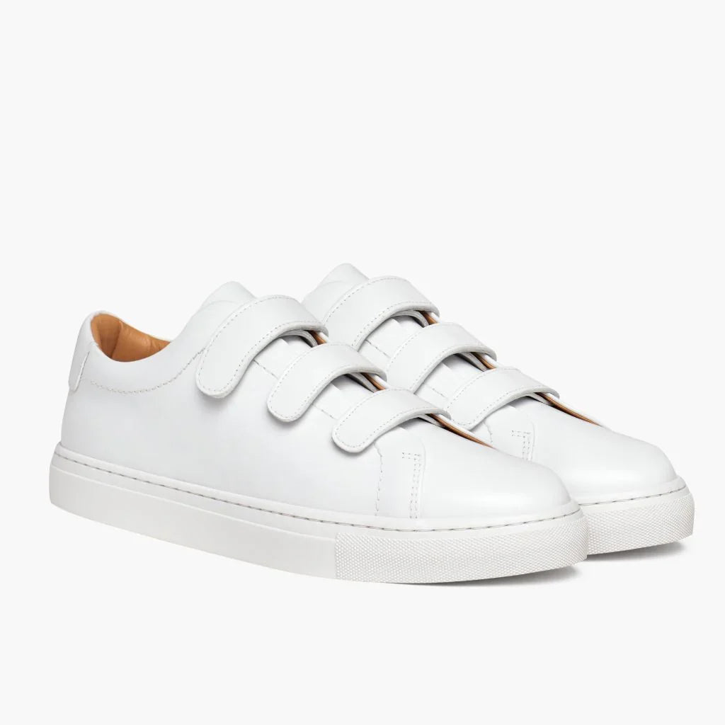 Women's Triple Strap Low Top | White