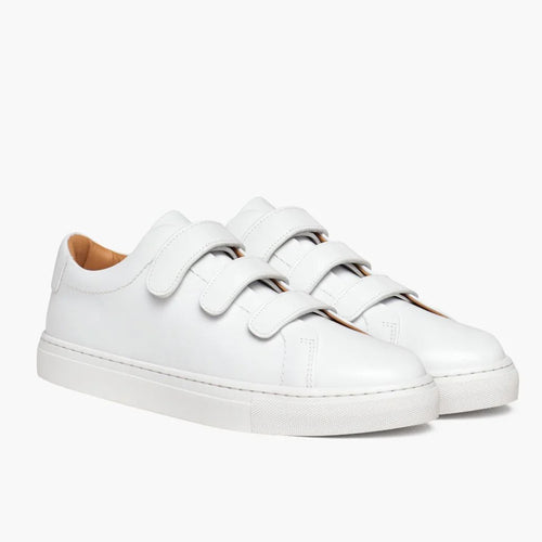 Women's Triple Strap Low Top | White